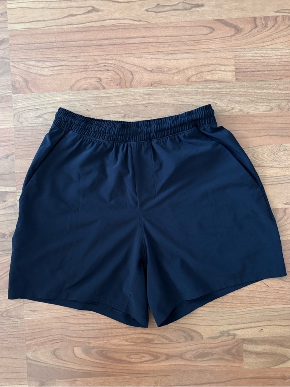 lululemon athletica Black Elastic-Waist Athletic Shorts